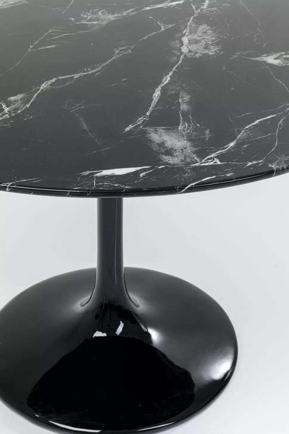 KARE Design Eettafel Solo Marmer Zwart Ø110cm New