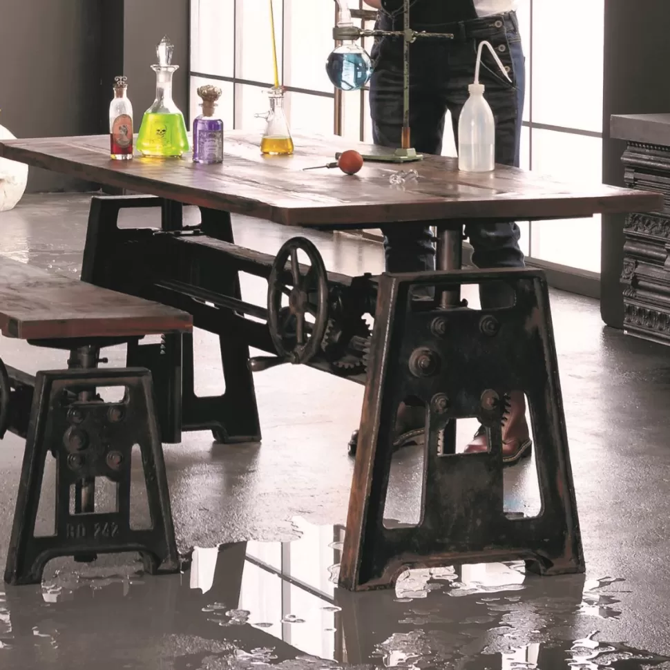 KARE Design Eettafel Steamboat Econo Höhenverstellbar 160x80cm Sale
