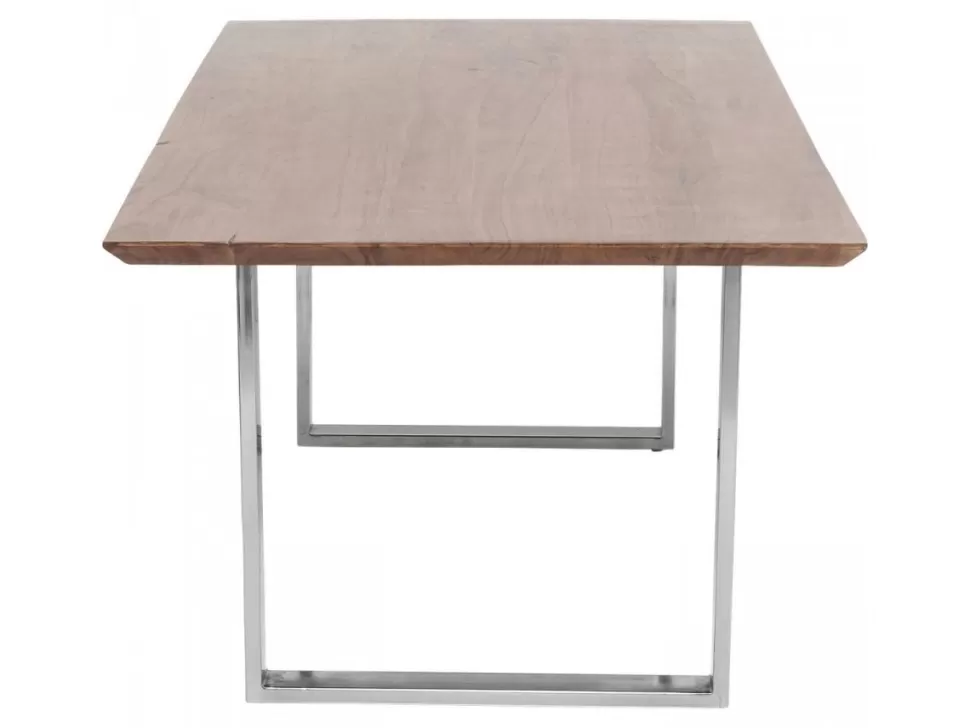 KARE Design Eettafel Symphony Donker Chroom 200x100cm Cheap