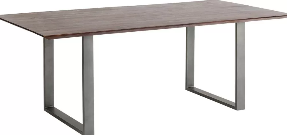 KARE Design Eettafel Symphony Donker Ruwstaal 180x90cm Store