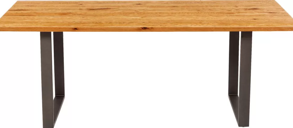 KARE Design Eettafel Symphony Eiken Ruwstaal 180x90cm Fashion