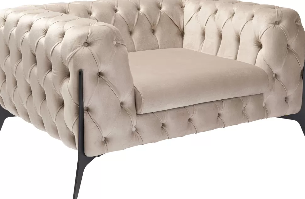 KARE Design Fauteuil Bellissima Velvet Taupe 120cm Online