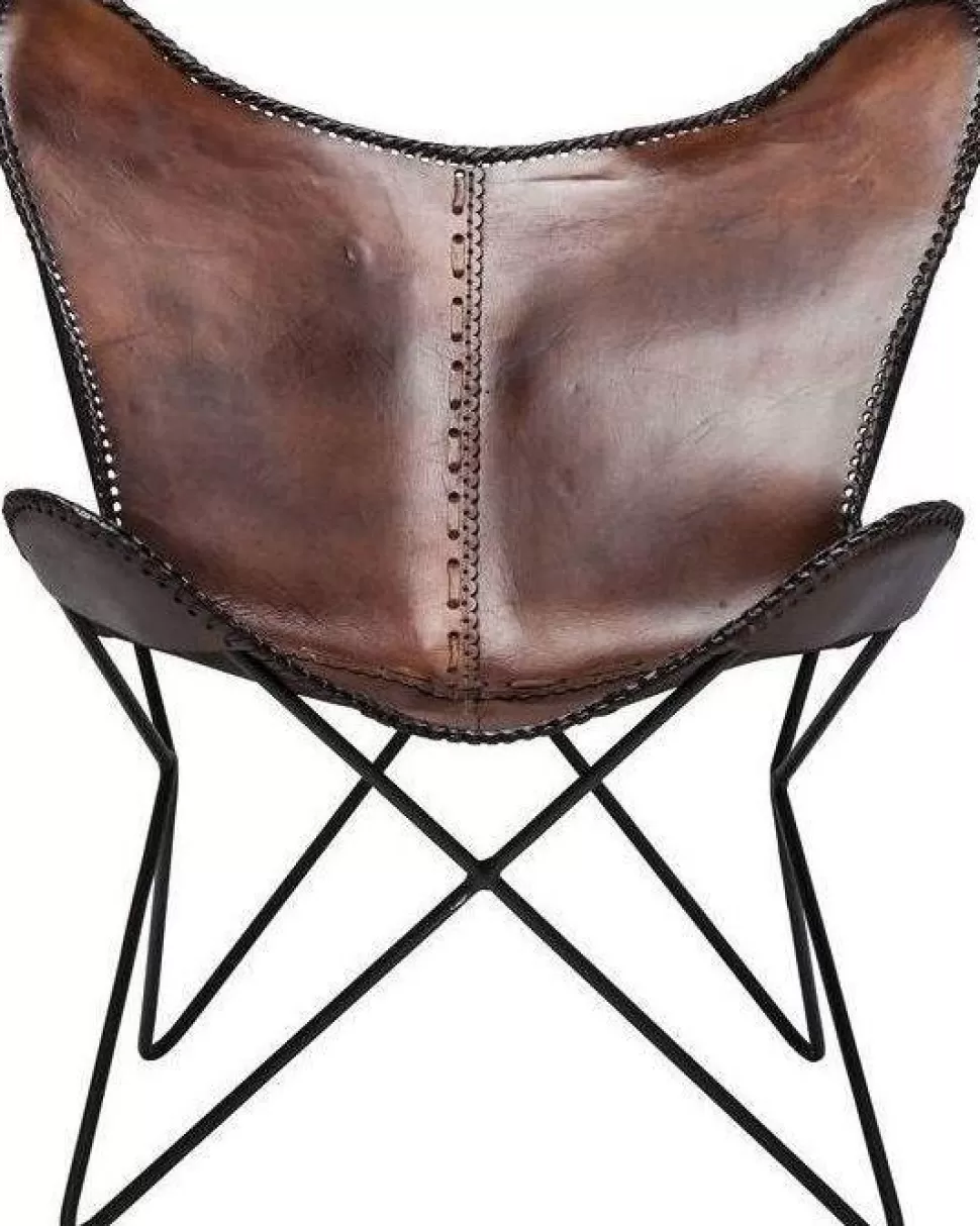 KARE Design Fauteuil Butterfly Bruin Econo Store
