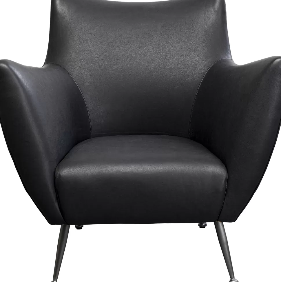 KARE Design Fauteuil Goldfinger Smart Leather Black Shop
