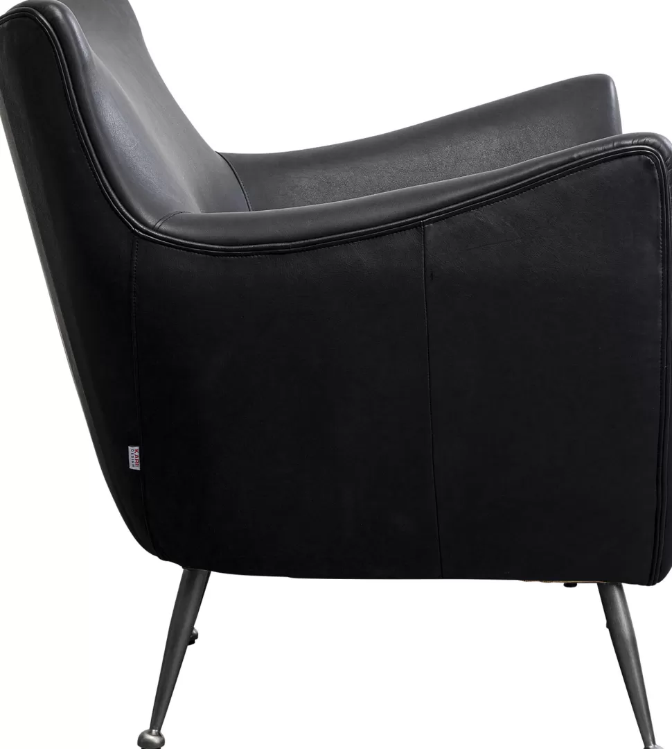 KARE Design Fauteuil Goldfinger Smart Leather Black Shop