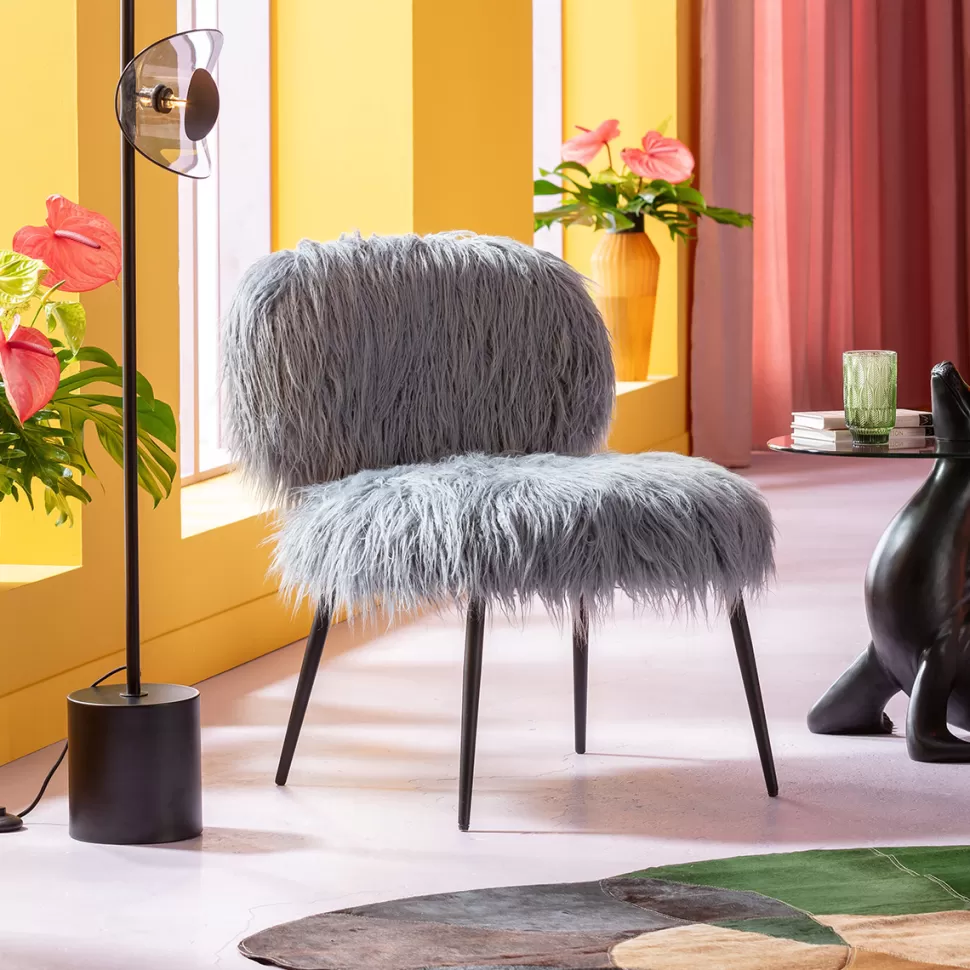 KARE Design Fauteuil Hairy Blue Shop