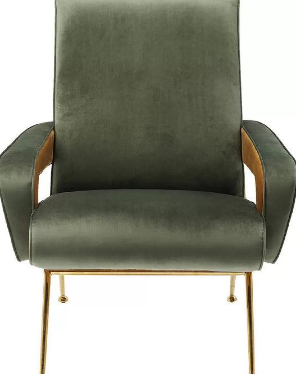 KARE Design Fauteuil Luna Hoog Groen Cheap