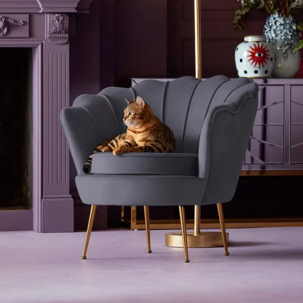 KARE Design Fauteuil Water Lily Grijs Outlet