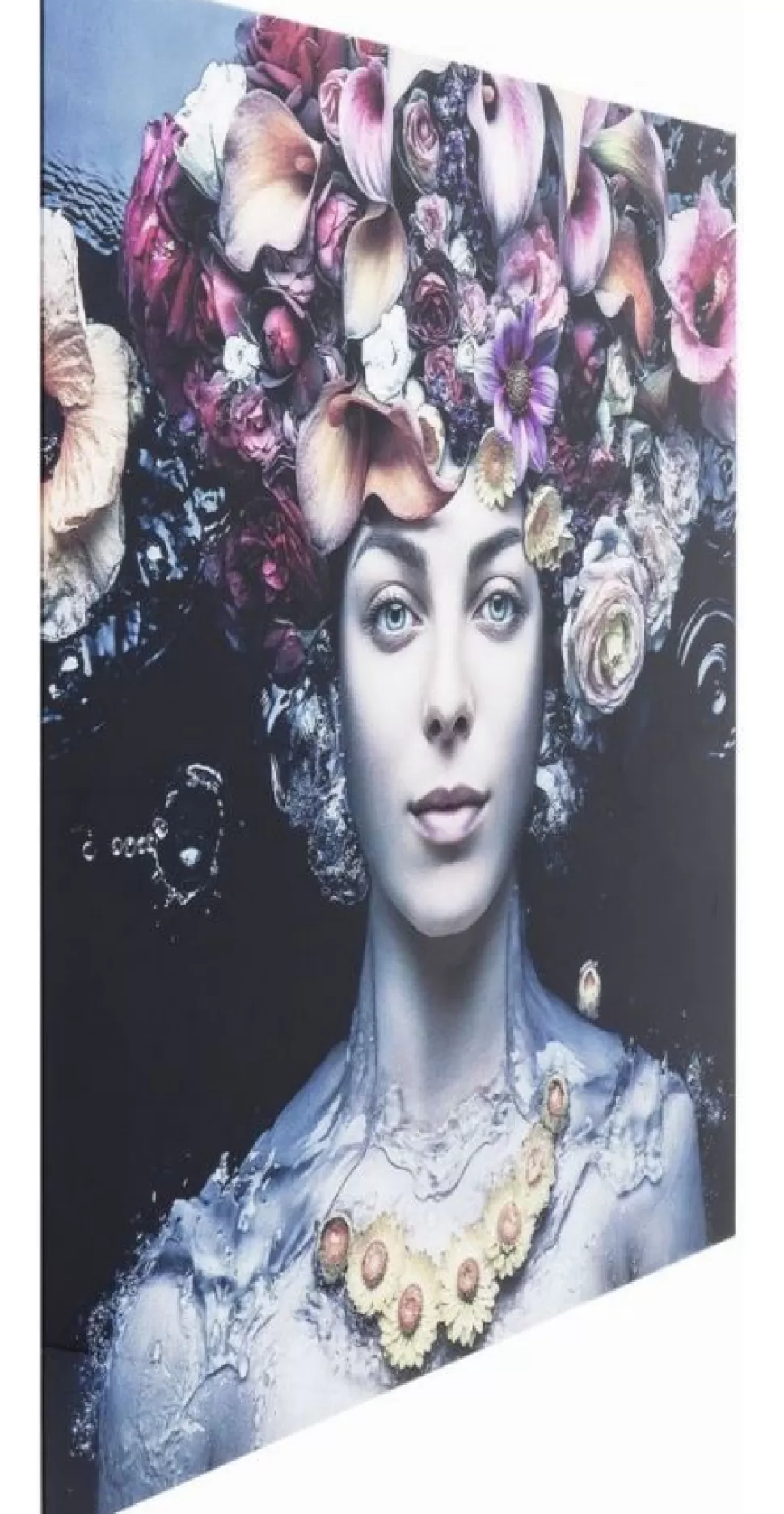 KARE Design Glasschilderij Flower Art Lady 80x80cm Cheap