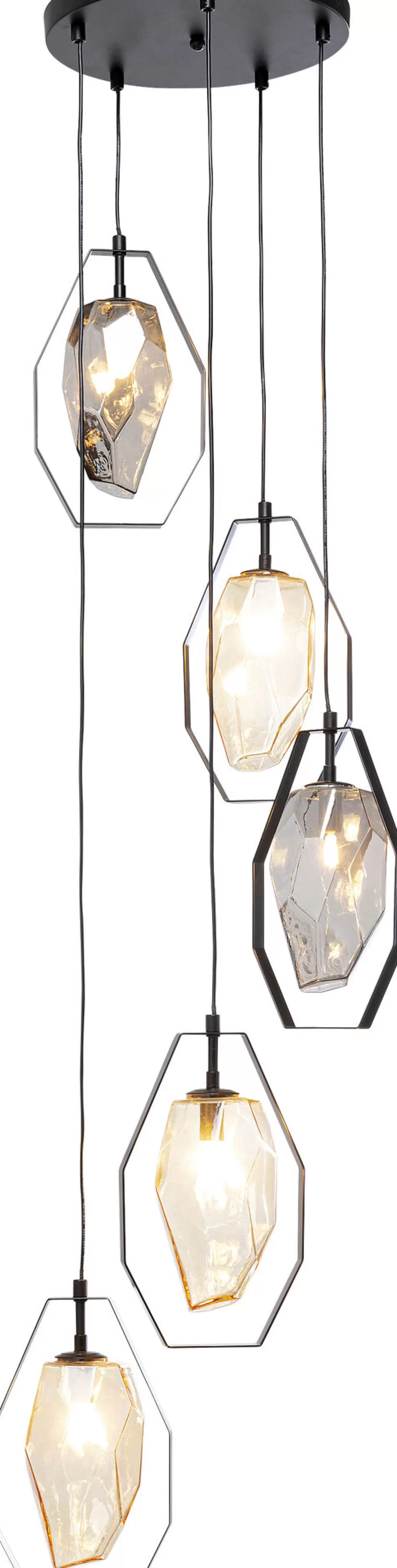 KARE Design Hanglamp Diamond Fever Spiral Black 42cm New
