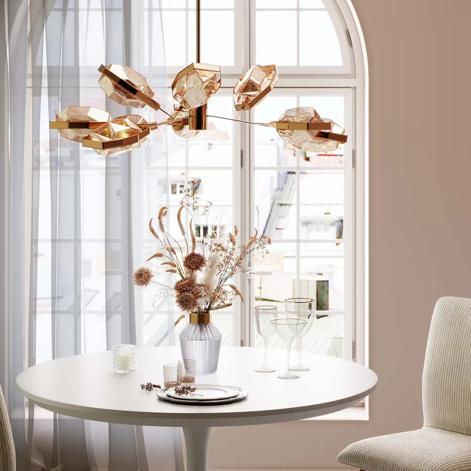 KARE Design Hanglamp Diamond Fever Ufo Brass 106cm Hot