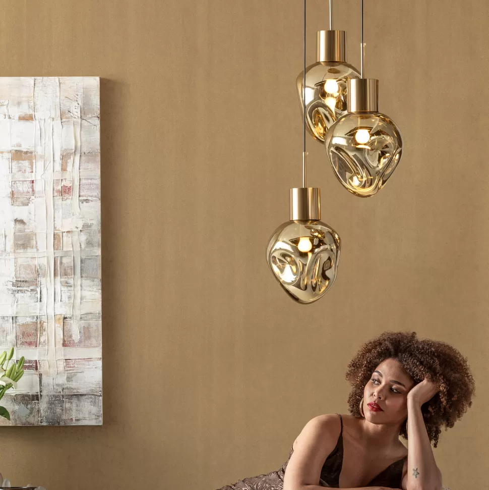 KARE Design Hanglamp Supernova Amber Tre Ø45CM Online