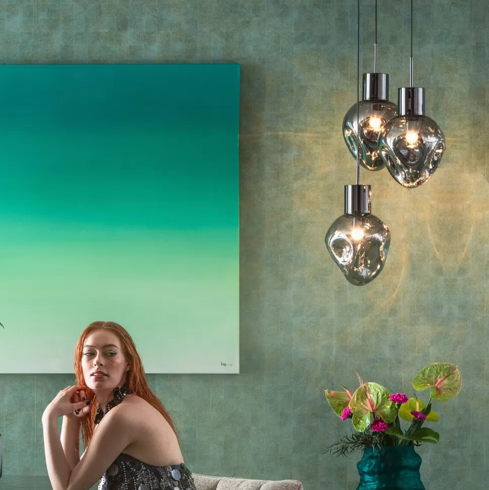 KARE Design Hanglamp Supernova Smoky Tre Ø45CM Clearance