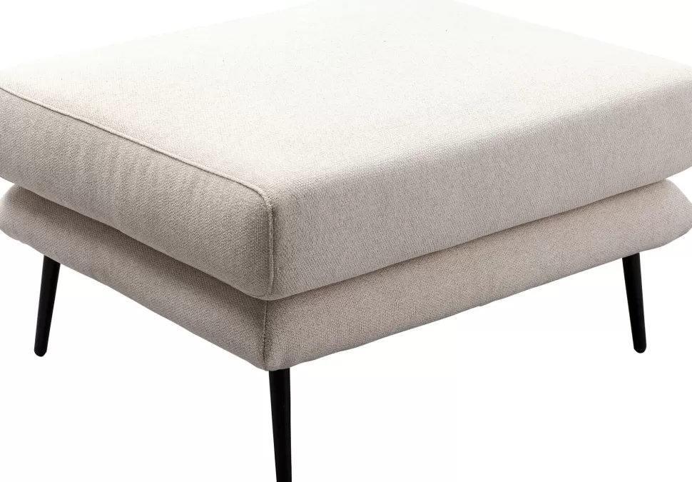 KARE Design Hocker Amalfi Cream 80x68cm Clearance