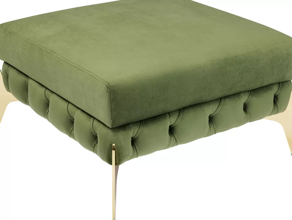 KARE Design Hocker Belissima Velvet Green 80cm Discount
