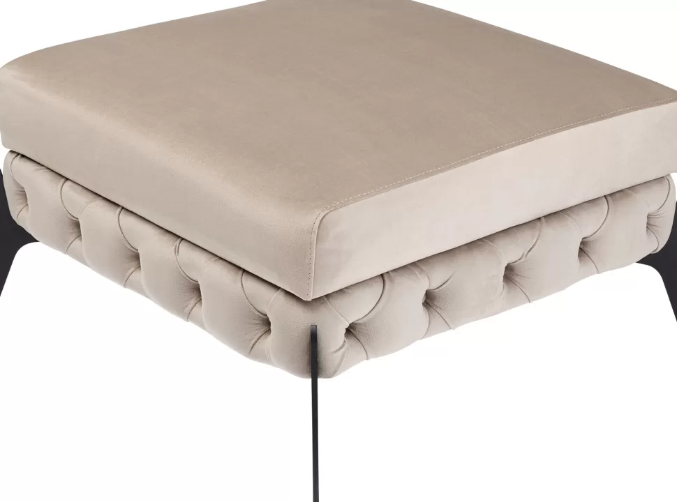 KARE Design Hocker Bellissima Velvet Taupe 80cm Sale