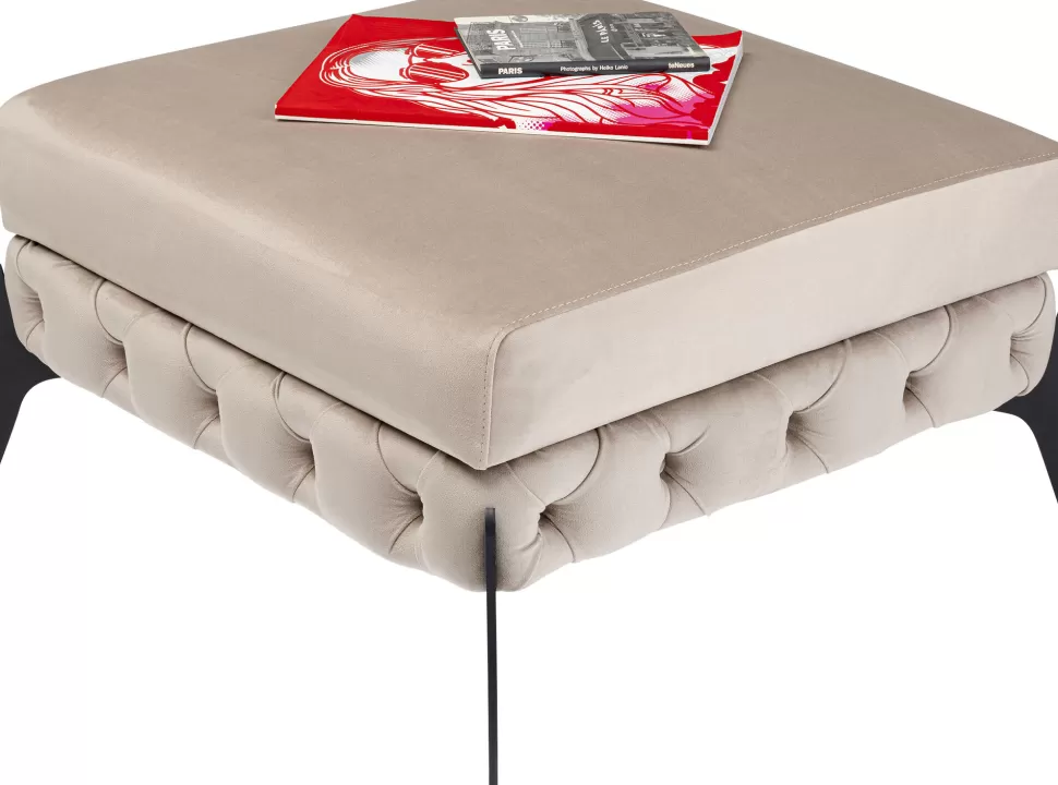 KARE Design Hocker Bellissima Velvet Taupe 80cm Sale