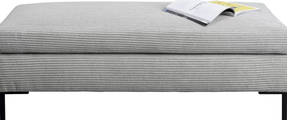 KARE Design Hocker Gianni Cord Grey Hot