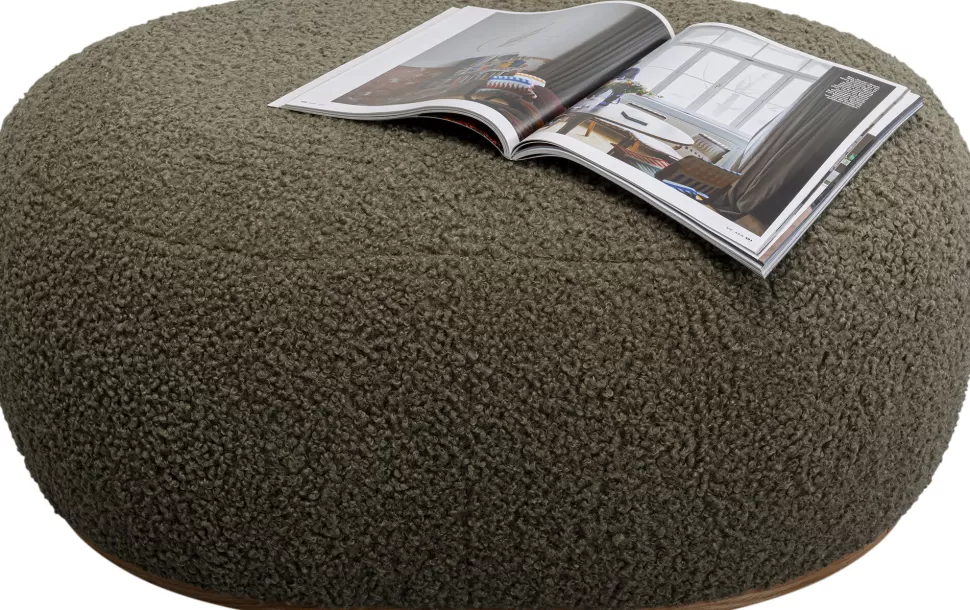 KARE Design Hocker Pebble Boucle Olive 81cm Online