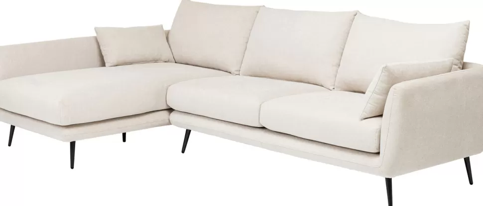 KARE Design Hoekbank Amalfi Links Creme 275cm Discount