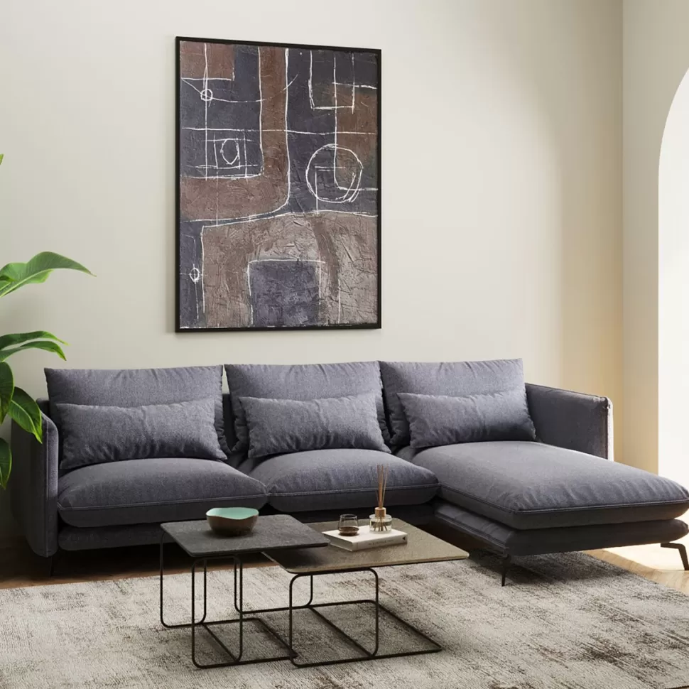 KARE Design Hoekbank Monza Right Grey 296cm Hot
