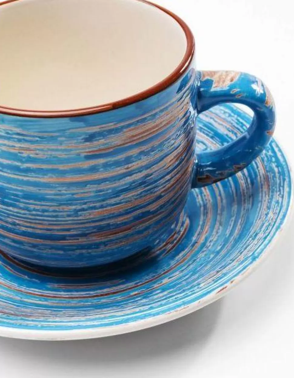 KARE Design Koffiekopje Swirl Blauw (2-delig) Hot