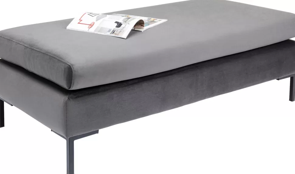 KARE Design Kruk Gianni Velvet Grey Black Best