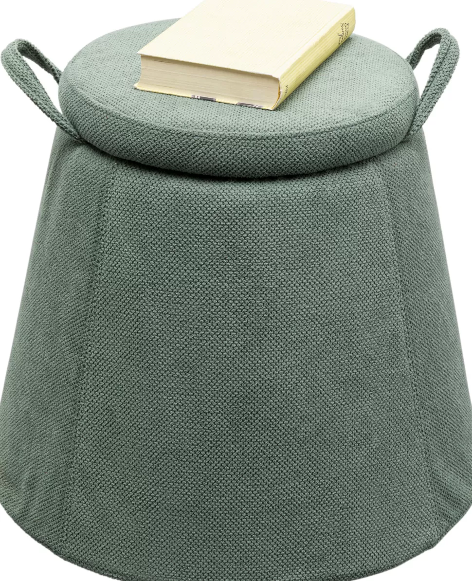 KARE Design Kruk Thimble Storage Groen Ø51cm Clearance