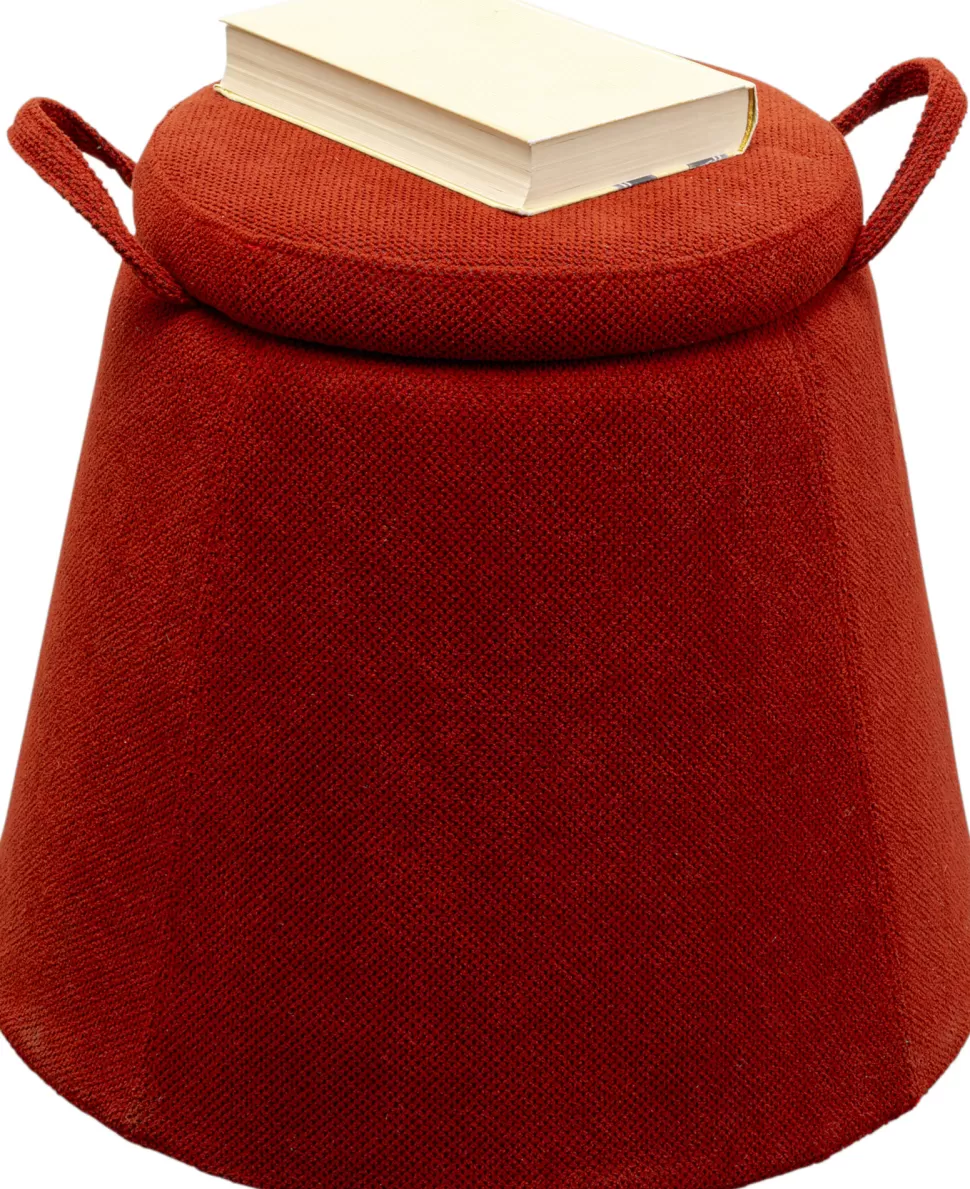 KARE Design Kruk Thimble Storage Rood Ø51cm Online