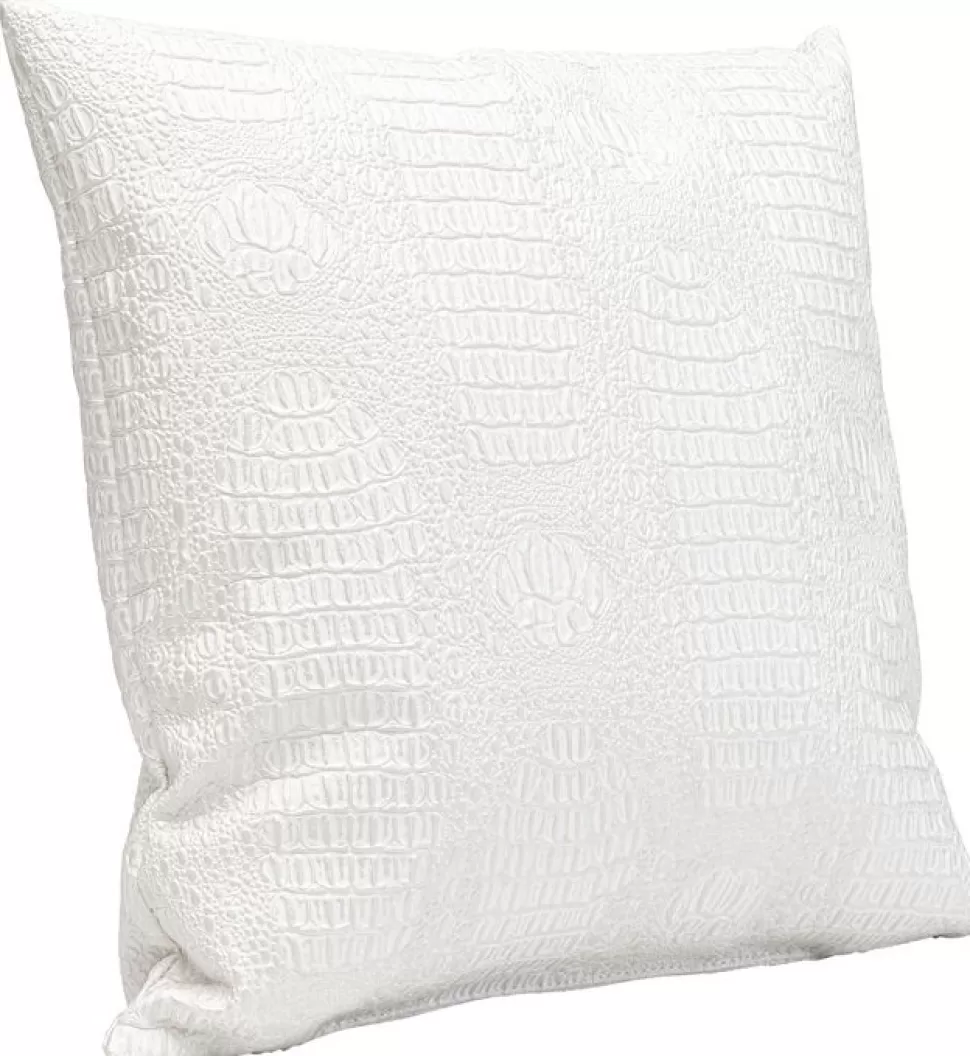 KARE Design Kussen Croco Wit 40x40cm Best