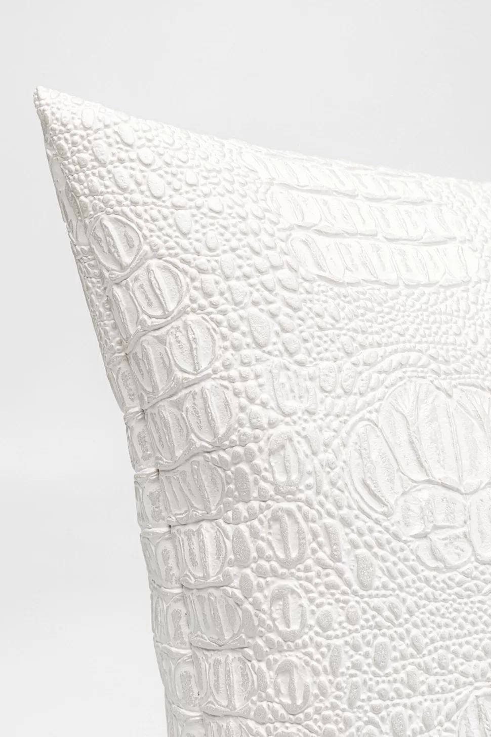 KARE Design Kussen Croco Wit 40x40cm Best