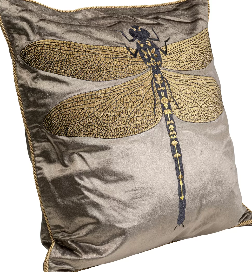 KARE Design Kussen Glitter Dragonfly Brown 40x40cm Shop