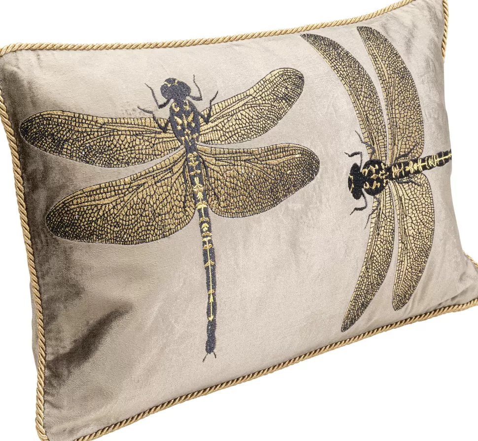 KARE Design Kussen Glitter Dragonfly Brown 50x30cm Hot