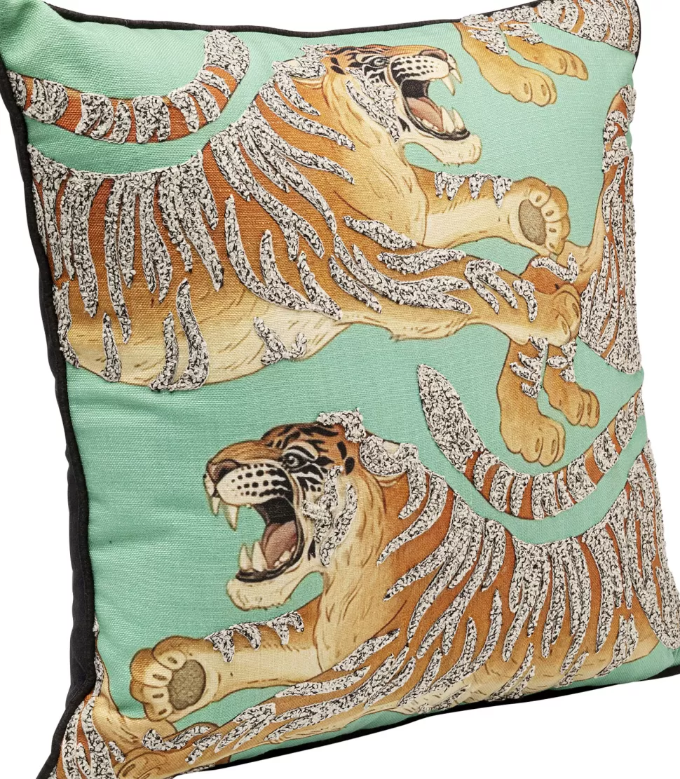 KARE Design Kussen Tiger Love Mint 45x45cm Discount