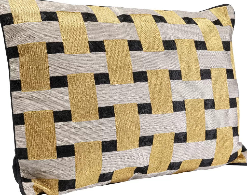 KARE Design Kussen Treccia Yellow 60x40cm Fashion