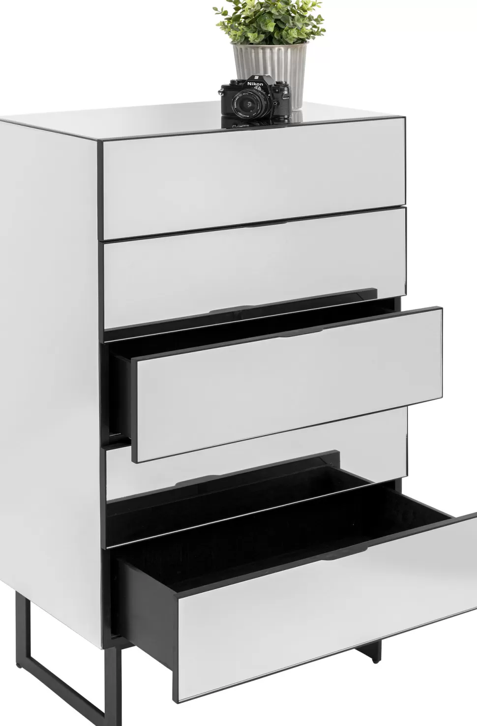 KARE Design Ladekast Soran 5 Drawers Black 65x114cm Cheap