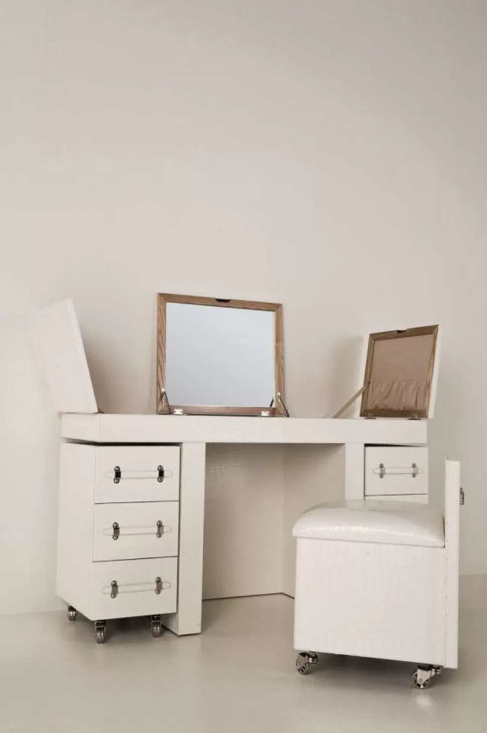KARE Design Make-up Tafel Diva Croco Wit Sale