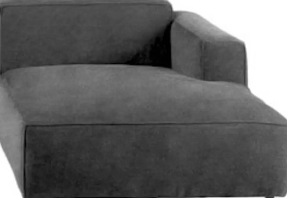 KARE Design Modulaire Bank Henry Elements Ottomane Leather Grey Right Outlet