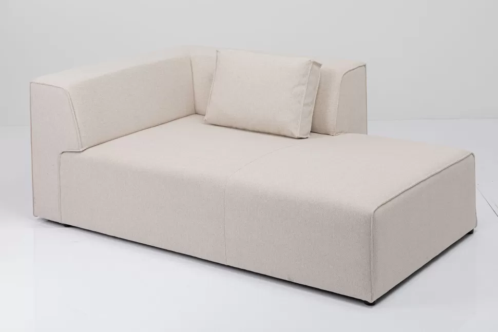 KARE Design Modulaire Bank Infinity Ottomane Elements Cream Right 182cm Fashion