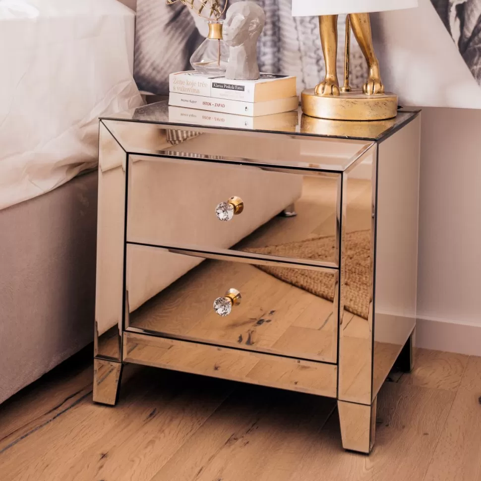 KARE Design Nachtkastje Luxury Champagne 2 Lades Fashion