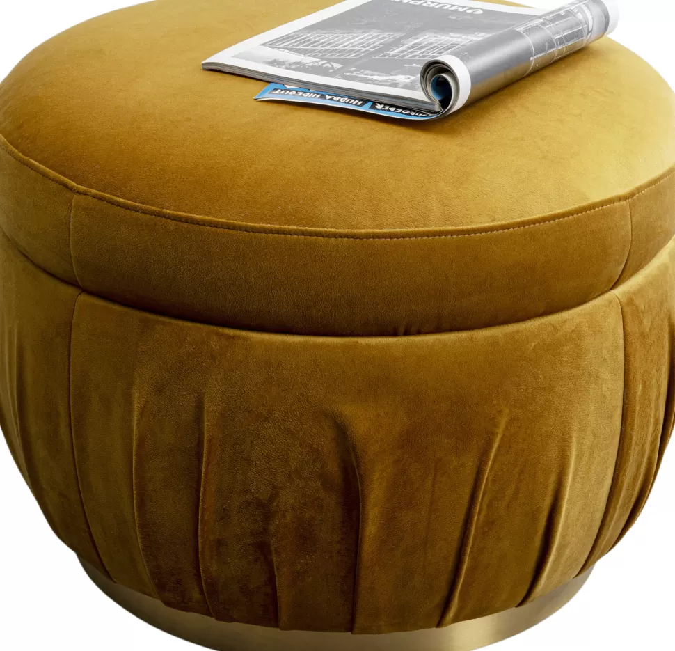 KARE Design Poef Nube Yellow 56cm Discount