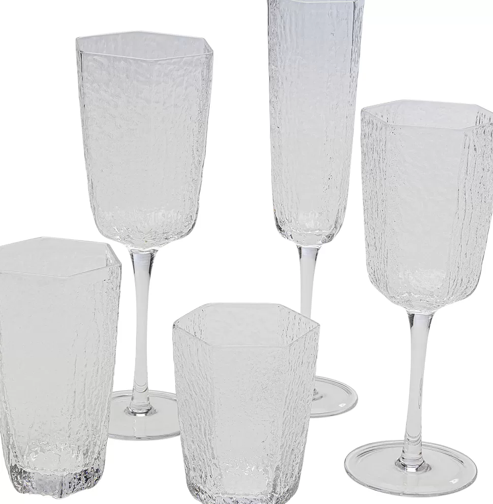 KARE Design Rode Wijnglas Cascata Clear Discount