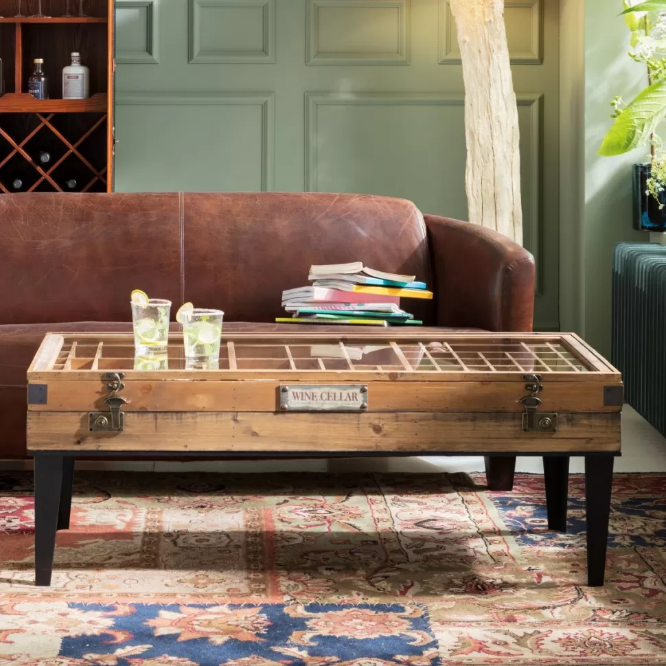 KARE Design Salontafel Collector Natuur 122x55cm New