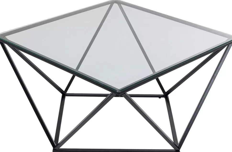 KARE Design Salontafel Cristallo Zwart 80x80cm Sale