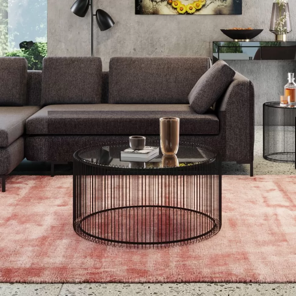 KARE Design Salontafel Wire Uno Zwart Ø80cm Cheap