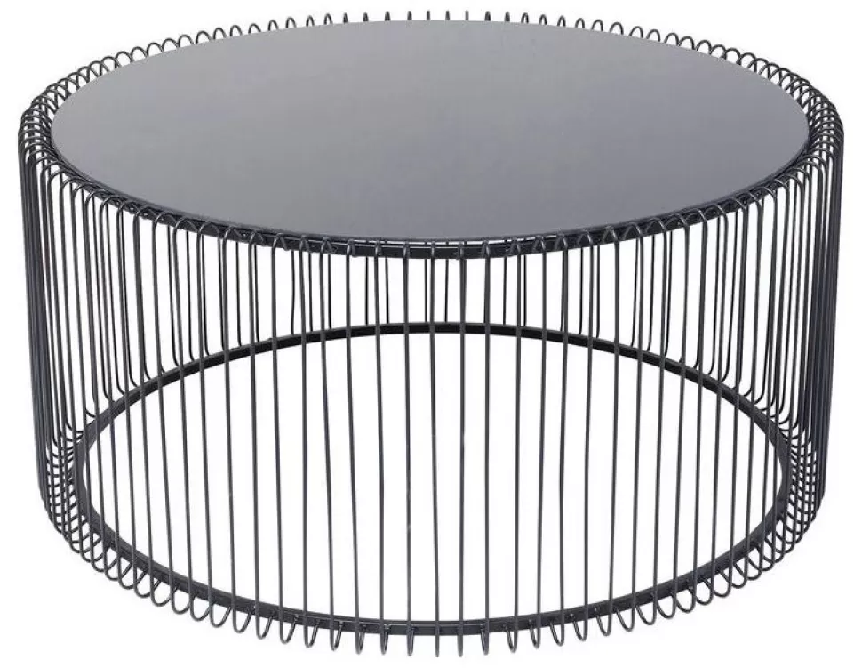KARE Design Salontafel Wire Uno Zwart Ø80cm Cheap