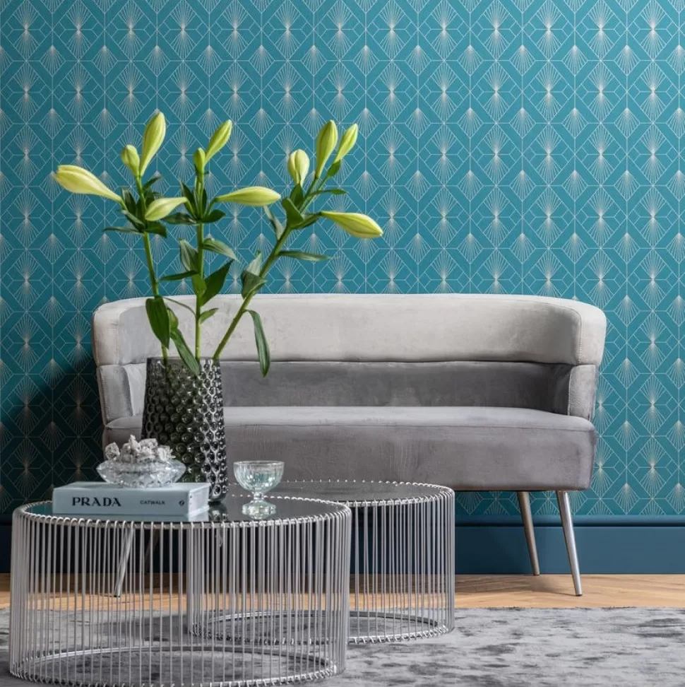 KARE Design Salontafel Wire Zilver (2-delig) Fashion