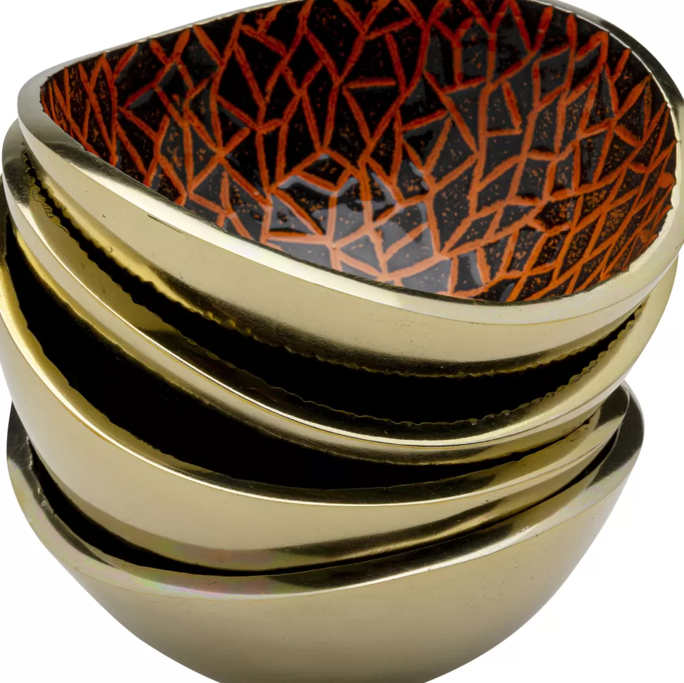 KARE Design Schaal Samba Colore Crackle (4/Set) Cheap