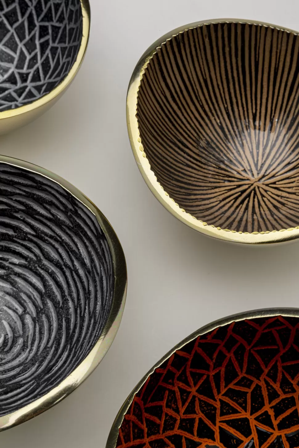 KARE Design Schaal Samba Colore Crackle (4/Set) Cheap