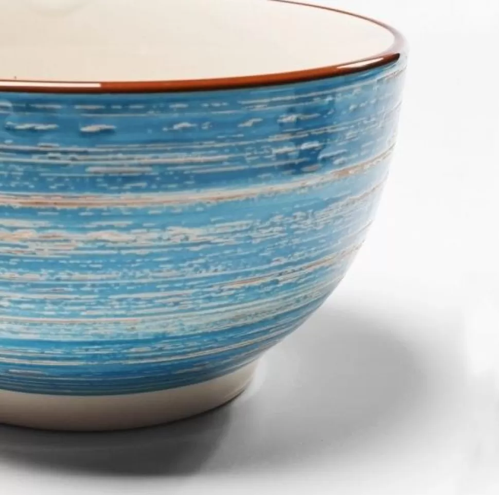 KARE Design Schaal Swirl Blauw Ø14cm Shop